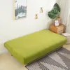 Couverture de canapé-lit sans bras en tissu polaire, couleur unie, sans accoudoir, grands meubles pliants élastiques, banc de décoration pour la maison 220615