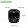 X8 FM -передатчик Aux Modulator Bluetooth Handsfree Car Kit Audio MP3 -плеер с 3,1A быстро заряжает двойное USB -зарядное устройство