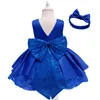 Kinderkleidung Weihnachtsfeier Neujahr Mädchen Prinzessin Tutu Pailletten Baby Mädchen Kleid Neugeborene Kommen 1 2 Jahre Kleider Kleidung L220715