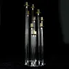 decoration gold plated polished brass tall candlesticks holders Candelabra for home decor wedding table centrepiece imake193