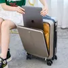 新しい旅行ローリング荷物ラップトップバッグトロリースーツケースオンホイールボックス女性アップスケールビジネスケースファッション ''キャビンJ220708 J220708