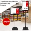 A4 Altura Ajuste Alumínio Ajustável Poster Poster Publicidade Display Stand Signage Mall Guia de compras Billboard Poster Frame