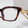 Designer Fashion zonnebrilmonturen voor heren Miss Klein rechthoekig frame Dik decoratief frame Vers fame heldere lenzen brillen anti b298B