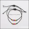 Link Chain Bracelets Jewelry New Charm Bracelet For Friendship Couples 2Pcs/Set Heart Sunflower Volcanic Lava Stone Bead Bangles Women Man