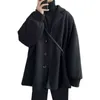 Мужская шерстяная смеси с легким костюмом с твердым цветом нейлоновая одежда Jaket Casual приливная текущая уличная пары моды The Listing T220810