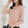 LOSSKY Automne Femmes Chemise Blanc À Manches Longues Chemise Blanche Coréenne Femmes Vêtements Streetwear Chemisier En Mousseline De Soie Femmes Élégantes Blusa Tops 210401