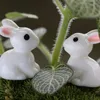 10 Stück schöne Miniatur-Garten-Mini-Kaninchen aus Kunstharz, Feen-Ornament, Blumen-Blumentopf, Heimfigur, Tier-Dekoration, Versorgung 220628