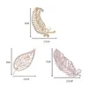 Crystal Rhinestone Feather Leaf Pearl Brosch Pin Corsage Shawl Scarf Buckle Women Girl Vintage Lapel Suit Dress Hat Badge