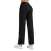 Split hoorn wijde pijpen sport yoga outfits broek dames039s legging hoge taille heup tillen rechte buis vrije tijd dans fitness Tig4398777