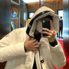 Мужская куртка дизайнер вниз куртки топ Parkas Winter Puffer Last Style Women Tock Tocate Black White средняя длина дизайн моды теплый