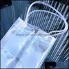 Storage Bags Home Organization Housekee Garden Gift Packaging Plastic Bag Mini Thickening Durable Handbag Wine Ice Stain Resistant Transpa