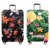 Kofferhülle mit Schmetterlings-Liebesblume, tropische Ananas, dick, elastisch, Reisegepäck-Schutzhülle für 45,7–81,3 cm Gepäck xt913