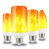 E27 E14 B22 LED Dynamic Flame Effect Fire Light Bulb Creative Flickering Emulation 110V 220V Lampade di mais per decorazioni domestiche H220428