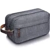 Travel Toiletry Bag Mens Double Zipper Bathroom Bags Waterproof Shaving Shower Cosmetic Organizer Large Capacity Hanging Pouch for Women