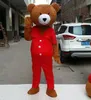 Festival Elbise Kırmızı Pantolon Teddy Bear Maskot Kostümleri Karnaval Hallowen Hediyeler Unisex Yetişkinler Fantezi Parti Oyunları Kıyafet Tatil Kutlaması Çizgi Film Karakter Kıyafetler