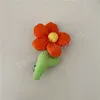 Barrette à fleurs en tissu fait à la main, clip latéral, couleur bonbon, petites fleurs, frange, accessoires pour cheveux coréens, couvre-chef, printemps