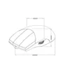 Rolagem lateral do mouse sem fio preto com 3 botões para carregamento CAD 3DCG 3-3-3 Desenho da roda chave CA DUG Modelagem Catia 220427