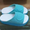 Slipper Luxury Designer Sandal Lady Slides platform wedge rainbows summer slippers for Women men ladies brands dearfoam Rubber Beach pink bl