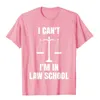 T-shirts pour hommes drôles je ne peux pas, je suis à l'école de droit avocats étudiants cadeau T-shirt mode homme haut personnalisé hauts t-shirts coton Europe