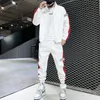 Winstand Couples Spring Sports Suits Пары быстрые спортивную одежду мужские и женские модные тренд -тренд набор Black White 220815