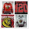 CEOCUSTOMIZE Vintage Mens Irving Sound Attack 19 Cianfrone 2 Corte 23 Schmalz 28 Halmo 27 Nastasiuk Hockey Jersey Bordado de alta qualidade