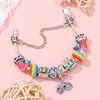 Braccialetti con ciondoli Stile primaverile Antico originale per le donne Perle di vetro colorate Bracciale di marca Braccialetto gioielli regalo DropCharm Lars22