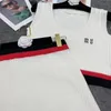 Deux pièces robe Designer tricots d'été pour femmes ensembles costumes avec lettre broderie filles milan piste marque outwear t-shirt tops tee shirts et mini jupes Q69W