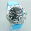 Watch Luxury Mens Japan Super Quartz Endurance Pro Chronograph 44mm Avenger Hurricane Baby Blue Rubber Strap Steel Case 1884 Men W5048590