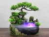 창조적 인 실내 시뮬레이션 수지 수지 바위 가짜 나무 Feng Shui Waterfall Fountain Home Office 데스크톱 스프레이 가습기 장식 H13162866