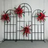 Upscale White Gold Black Party Decoration Arch Screen Flower Stand Wedding Background Balloon Frame For Event Site Layout