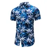 Mode fleur conception à manches courtes chemises décontractées hommes chemisier hawaïen vêtements d'été Plus taille asiatique 5XL 6XL 220527