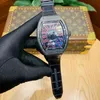 Watches Holwatch Designer Luxury Mens Mekaniği Richa Milles Wristwatch Güçlü Aydınlık Otomatik Mekanik Yaz Şarap Narl Fas