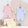 A buon mercato morbido pagliaccetto del bambino manica intera abbigliamento per bambini One Piece Autunno unisex vestiti per bambini tute per ragazza e ragazzo G220521