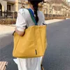 Versione coreana Borsa a tracolla in tela da donna Borsa casual da donna Borsa a tracolla morbida A4 Borsa per libri Borsa da donna Borsa per la spesa G220531