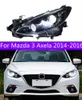 Автомобильные фары для Mazda 3 Axela, светодиодные фары 2014-20 16 DRL, дневные ходовые огни, дальний свет, ангельские глазки, указатель поворота