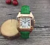 여성 시계 32mm 새로운 패션 여성 드레스 시계 스퀘어 케이스 가죽 스트랩 replogio feminino lady quartz wristwatch