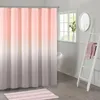 Cortinas de chuveiro cortina impermeabilizável poliéster lavável banheira colorida espessa banheiro à prova de mofo com ganchos decoração de casa versador