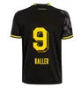 Reus 23 24 25 fans speler Dortmund voetbal jerseys 4th all Black Special 2023 2024 Football Shirts Bellingham Men Kids Reyna Brandt Emre Can Haller Guerreiro Haaland