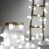 سلاسل الكرة أضواء سلسلة الإجازة إكليل سلسلة خفيفة غرفة نوم ديكور الزفاف عيد الميلاد هالوين المنزل الداخلية الإضاءة في الهواء الطلق مصفرة مصفوفة