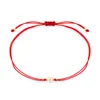 Bracelets de charme One Nice Zircone Cubique Pierre Mini Pêche ForeverLove Coeur Bracelet Femmes Émail Blanc Petit Mignon Rouge Chaîne BijouxCharm Br