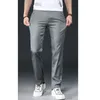 Calça masculina verão primavera masculina casual slim slim fitle inadable calça de calcaça