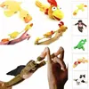 Flying Monkey Toys Chicken Duck Frog Cow Screaming Flying Slingshot Fun Plush Leisure and Entertainment