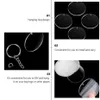 487296PCS Akryl Transparent Circle Discs Set Key Chains Clear Round Acrylic KeyChain Slags Keychain for DIY Transparent12468352387