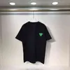 Męskie koszulki Chao Nowy wczesny wiosenny trójkąt okrągły szyja Krótki rękaw Pullover luźne mody i kobiety wszechstronna koszulka pół rękawów