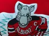 Nik1 #12 Ilkka Pikkarainen Vintage 90s Albany River Rats Hockey Jersey Embroidery Stitched Customize any number and name Jerseys