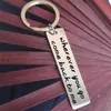 Keychains Valentine's Day Gift For Husband Wife Dad And Mom With Boyfriend Girlfriend Key Ring Engraved Warm Words Enek22