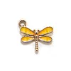 Mini Dragonfly Craft Tools Accessoires kleurrijke glitter cartoon oorrang hanger armband vrouwelijke hanger legering druppelolie sieraden 1221778