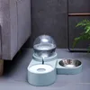 Automatic Pet Feeder Tableware Cat Dog Pot Bowl s Food For Medium Small Dispensers Fountain Y200917280p