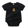 Designer Newborn Baby Footies Babies Cotton Rompers Letter Print Luxury brand Long Sleeves Jumpsuits kids Infant Clothes
