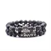 Hibou Perlé Bracelet Bijoux Pierre Bracelets Hommes Femmes Pulseira Masculina Feminina Bileklik Pulseras Mujer Bijoux Brassard ensemble GC1055